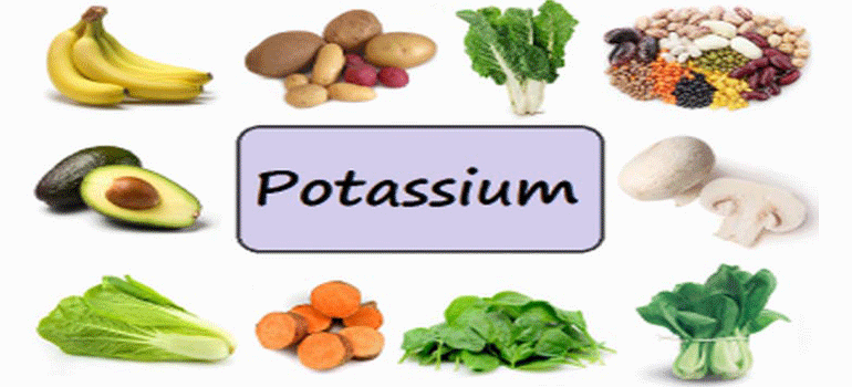 البوتاسيوم في الطعام , الاطعمة التي تحتوي على بوتاسيوم