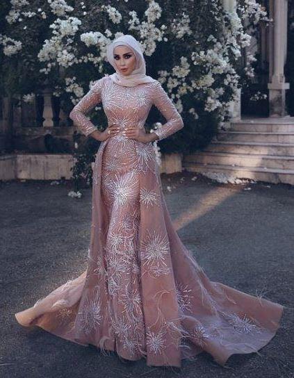 4983 شوفي الفساتين الجديدة للخطوبتك - فستان خطوبة للمحجبات U18
