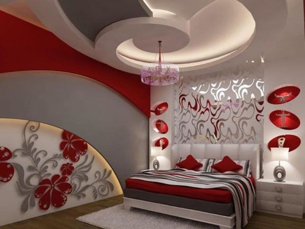 تصاميم تجعلك مملكتك اجمل الغرف باروع الديكورات , ديكور جبس غرف نوم